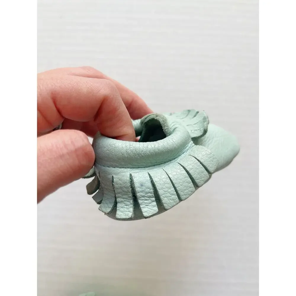 Mint Leather Moccasins Size 2